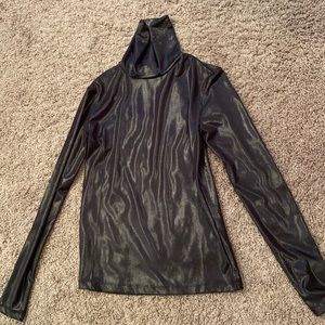 Shiny dynamite turtleneck